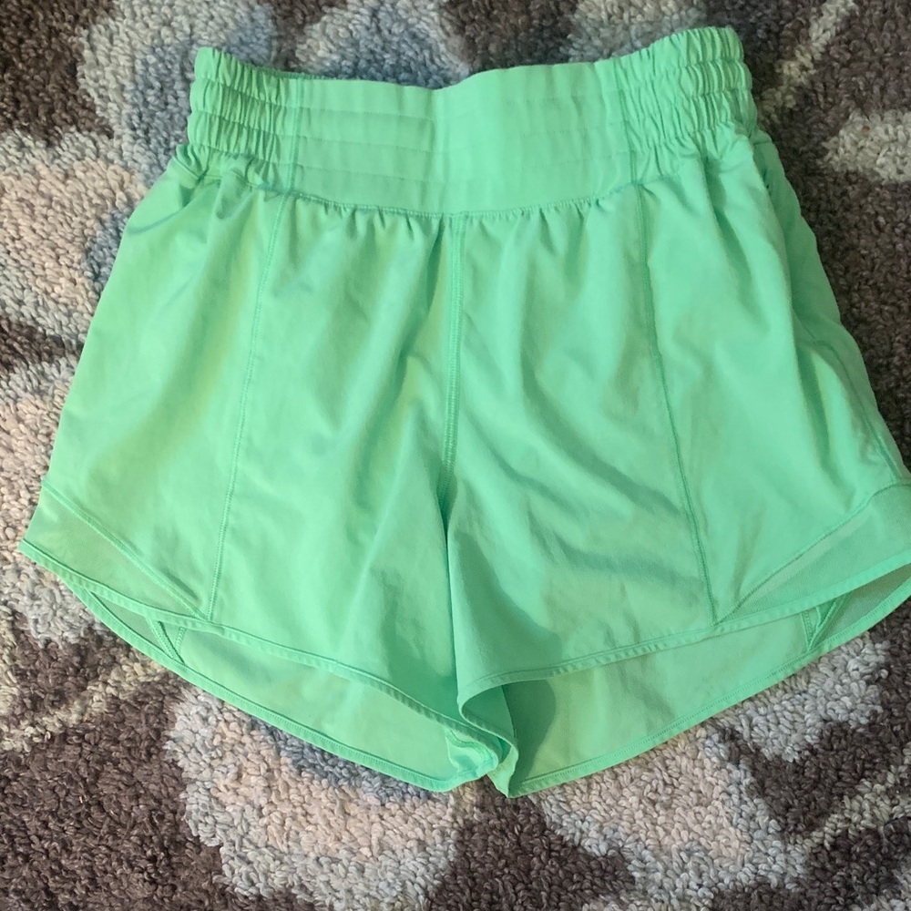 lululemon athletica Mint Green Athletic Shorts